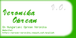 veronika oprean business card